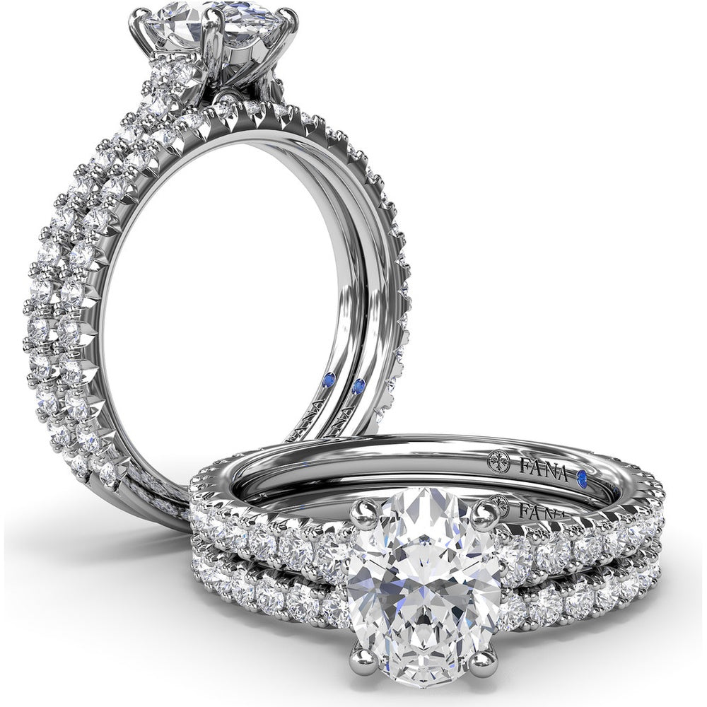 Shared-Prong Set Round Diamond Wedding Band by Fana - 0.42 Carat Total Diamond Weight