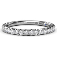 Shared-Prong Set Round Diamond Wedding Band by Fana - 0.42 Carat Total Diamond Weight