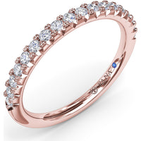 Shared-Prong Set Round Diamond Wedding Band by Fana - 0.42 Carat Total Diamond Weight