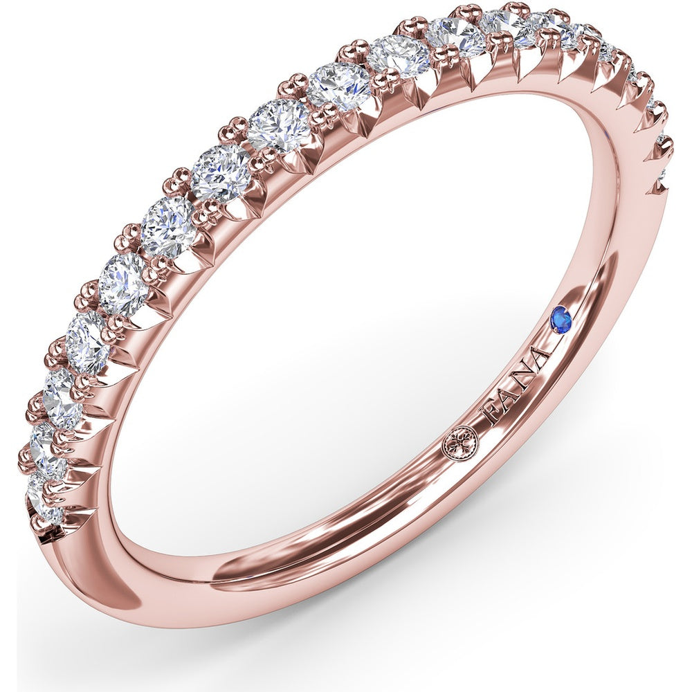 Shared-Prong Set Round Diamond Wedding Band by Fana - 0.42 Carat Total Diamond Weight