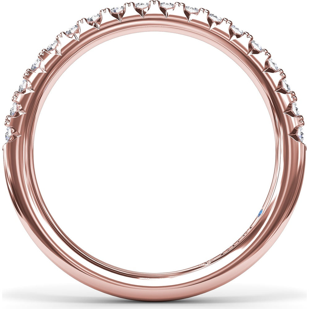 Shared-Prong Set Round Diamond Wedding Band by Fana - 0.42 Carat Total Diamond Weight