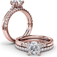 Shared-Prong Set Round Diamond Wedding Band by Fana - 0.42 Carat Total Diamond Weight