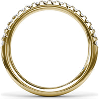 Shared-Prong Set Round Diamond Wedding Band by Fana - 0.42 Carat Total Diamond Weight