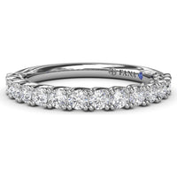 Shared-Prong Set Round Diamond Wedding Band by Fana - 0.45 Carat Total Diamond Weight
