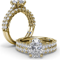 Shared-Prong Set Round Diamond Wedding Band by Fana - 0.45 Carat Total Diamond Weight