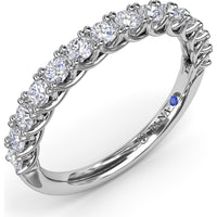 Shared-Prong Set Round Diamond Wedding Band by Fana - 0.45 Carat Total Diamond Weight