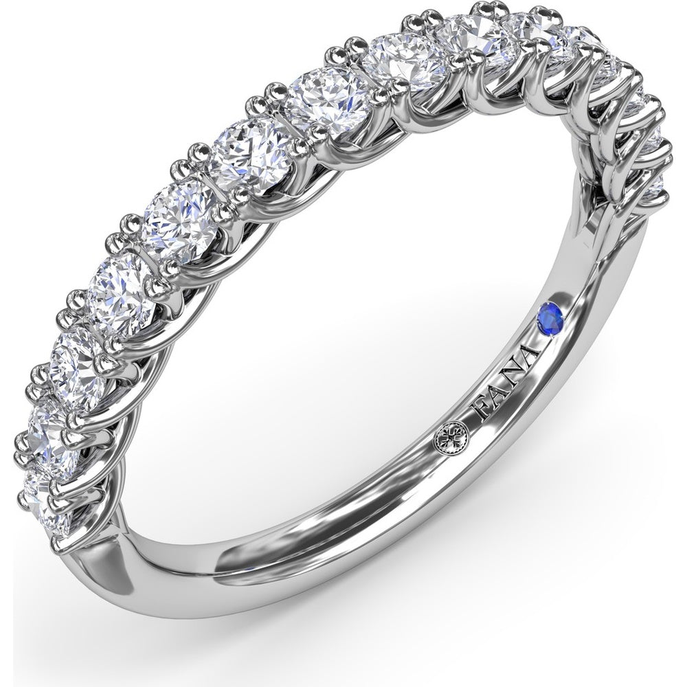 Shared-Prong Set Round Diamond Wedding Band by Fana - 0.45 Carat Total Diamond Weight