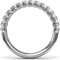 Shared-Prong Set Round Diamond Wedding Band by Fana - 0.45 Carat Total Diamond Weight