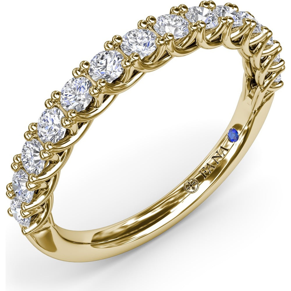 Shared-Prong Set Round Diamond Wedding Band by Fana - 0.45 Carat Total Diamond Weight
