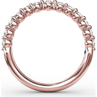 Shared-Prong Set Round Diamond Wedding Band by Fana - 0.46 Carat Total Diamond Weight