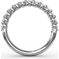 Shared-Prong Set Round Diamond Wedding Band by Fana - 0.46 Carat Total Diamond Weight