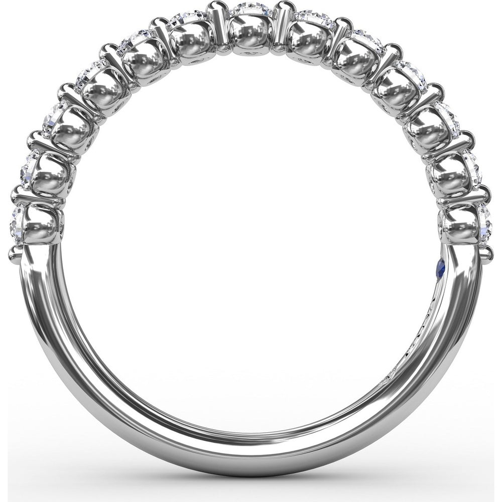 Shared-Prong Set Round Diamond Wedding Band by Fana - 0.46 Carat Total Diamond Weight
