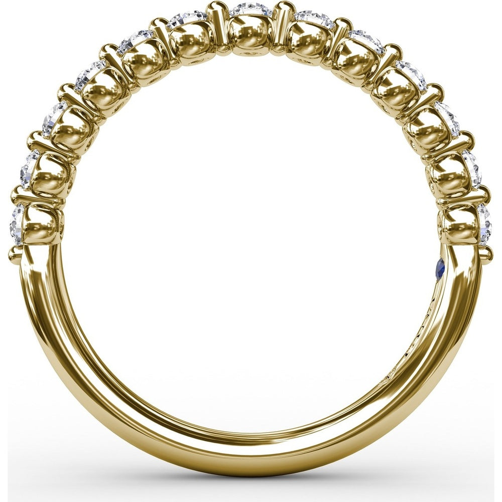 Shared-Prong Set Round Diamond Wedding Band by Fana - 0.46 Carat Total Diamond Weight
