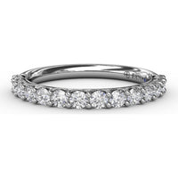 Shared-Prong Set Round Diamond Wedding Band by Fana - 0.63 Carat Total Diamond Weight
