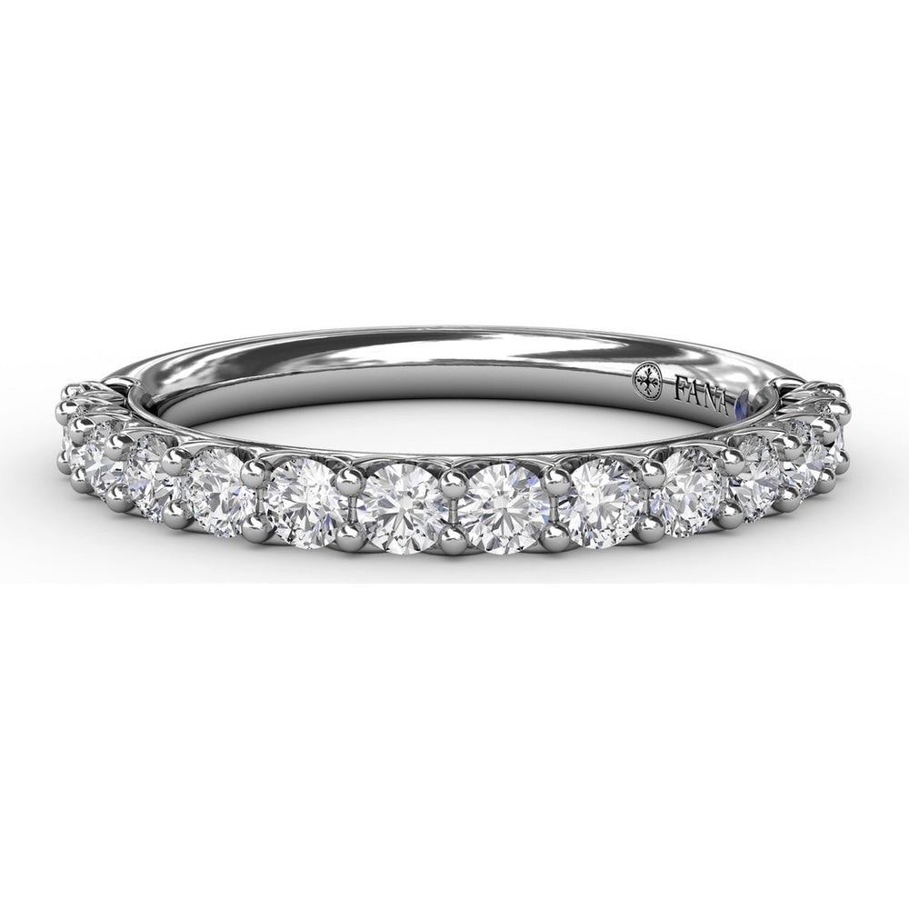 Shared-Prong Set Round Diamond Wedding Band by Fana - 0.63 Carat Total Diamond Weight