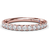Shared-Prong Set Round Diamond Wedding Band by Fana - 0.63 Carat Total Diamond Weight