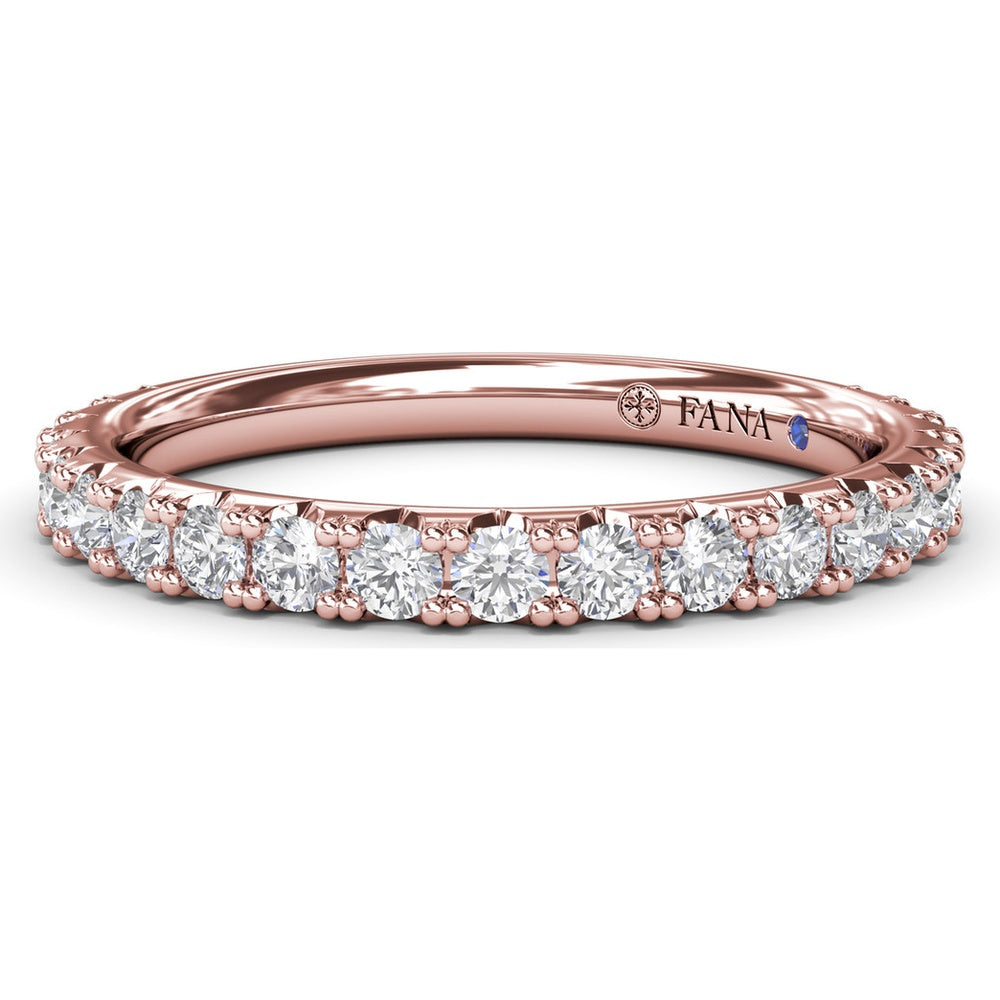 Shared-Prong Set Round Diamond Wedding Band by Fana - 0.63 Carat Total Diamond Weight