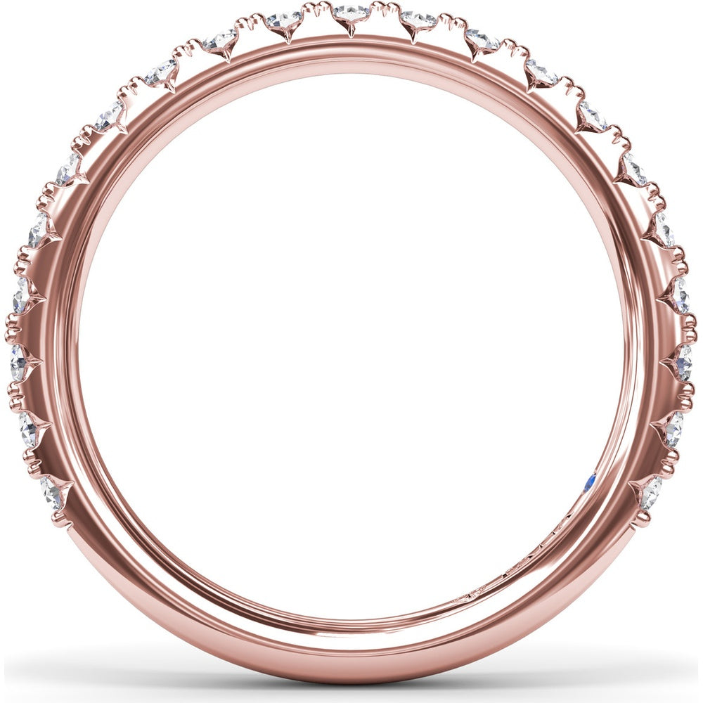Shared-Prong Set Round Diamond Wedding Band by Fana - 0.63 Carat Total Diamond Weight