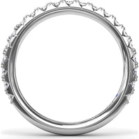 Shared-Prong Set Round Diamond Wedding Band by Fana - 0.63 Carat Total Diamond Weight