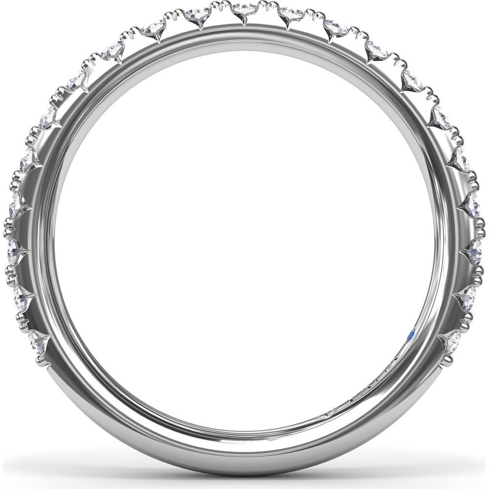 Shared-Prong Set Round Diamond Wedding Band by Fana - 0.63 Carat Total Diamond Weight