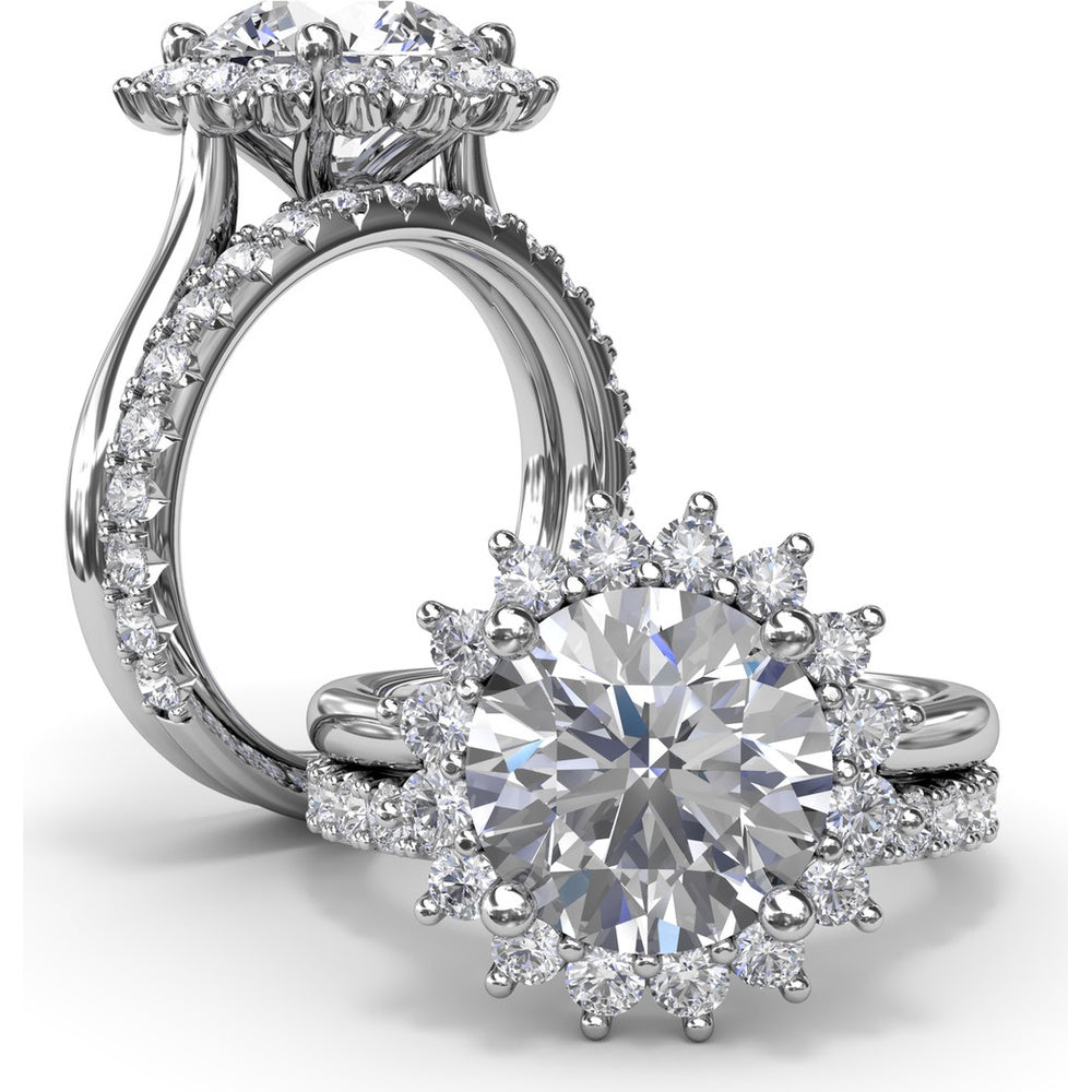 Shared-Prong Set Round Diamond Wedding Band by Fana - 0.63 Carat Total Diamond Weight