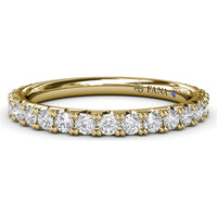 Shared-Prong Set Round Diamond Wedding Band by Fana - 0.63 Carat Total Diamond Weight