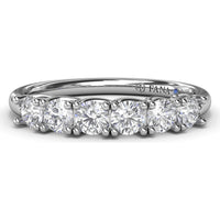 Shared-Prong Set Round Diamond Wedding Band by Fana - 0.63 Carat Total Diamond Weight