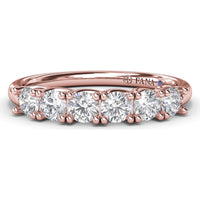 Shared-Prong Set Round Diamond Wedding Band by Fana - 0.63 Carat Total Diamond Weight
