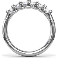 Shared-Prong Set Round Diamond Wedding Band by Fana - 0.63 Carat Total Diamond Weight