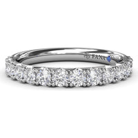Shared-Prong Set Round Diamond Wedding Band by Fana - 0.69 Carat Total Diamond Weight
