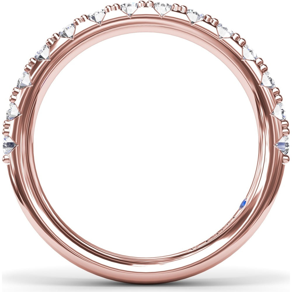 Shared-Prong Set Round Diamond Wedding Band by Fana - 0.69 Carat Total Diamond Weight