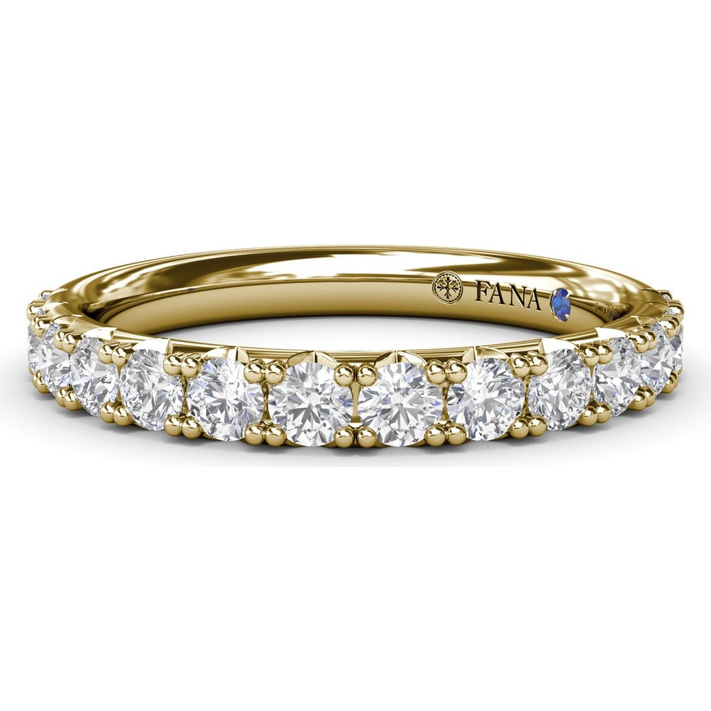 Shared-Prong Set Round Diamond Wedding Band by Fana - 0.69 Carat Total Diamond Weight