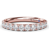 Shared-Prong Set Round Diamond Wedding Band by Fana - 0.69 Carat Total Diamond Weight
