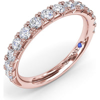 Shared-Prong Set Round Diamond Wedding Band by Fana - 0.69 Carat Total Diamond Weight