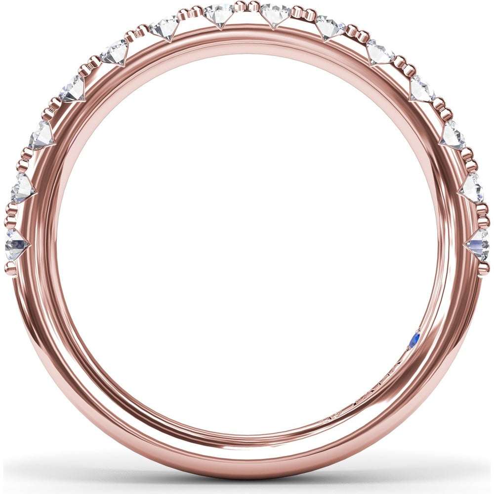 Shared-Prong Set Round Diamond Wedding Band by Fana - 0.69 Carat Total Diamond Weight