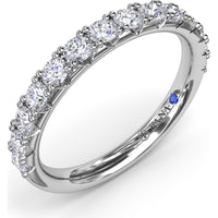 Shared-Prong Set Round Diamond Wedding Band by Fana - 0.69 Carat Total Diamond Weight
