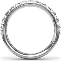 Shared-Prong Set Round Diamond Wedding Band by Fana - 0.69 Carat Total Diamond Weight