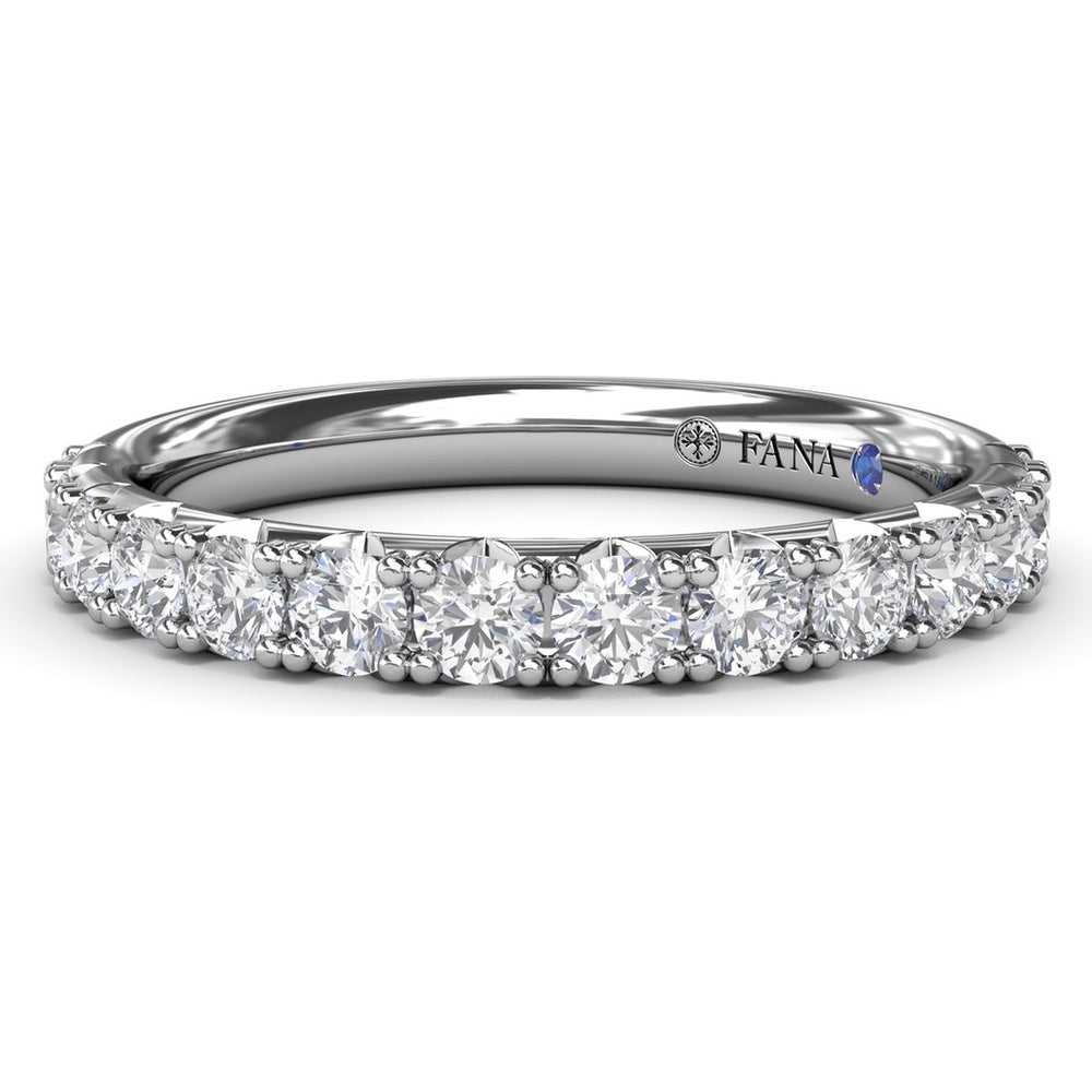 Shared-Prong Set Round Diamond Wedding Band by Fana - 0.70 Carat Total Diamond Weight