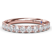 Shared-Prong Set Round Diamond Wedding Band by Fana - 0.70 Carat Total Diamond Weight