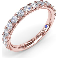 Shared-Prong Set Round Diamond Wedding Band by Fana - 0.70 Carat Total Diamond Weight