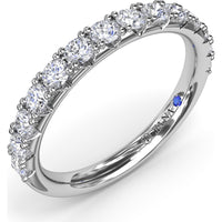 Shared-Prong Set Round Diamond Wedding Band by Fana - 0.70 Carat Total Diamond Weight