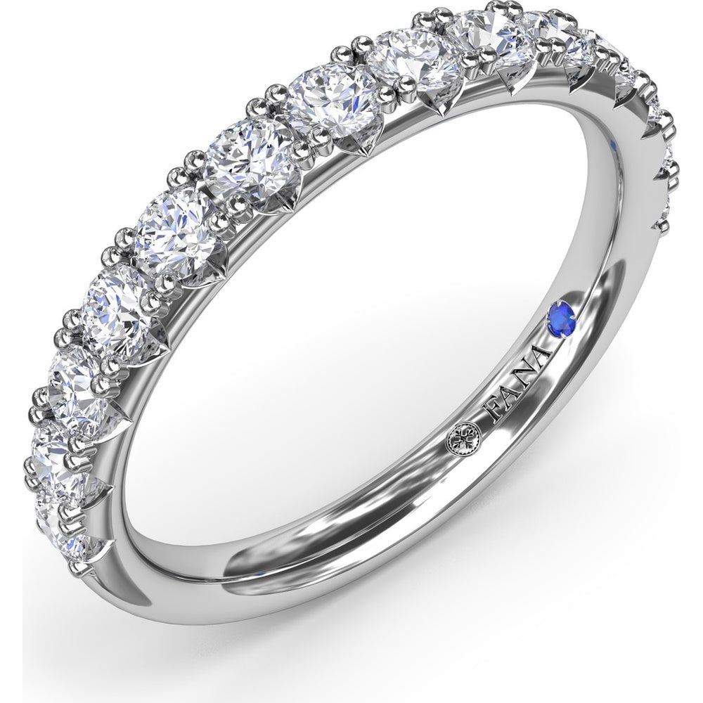 Shared-Prong Set Round Diamond Wedding Band by Fana - 0.70 Carat Total Diamond Weight