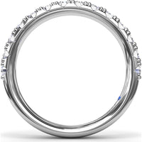 Shared-Prong Set Round Diamond Wedding Band by Fana - 0.70 Carat Total Diamond Weight