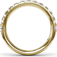 Shared-Prong Set Round Diamond Wedding Band by Fana - 0.70 Carat Total Diamond Weight