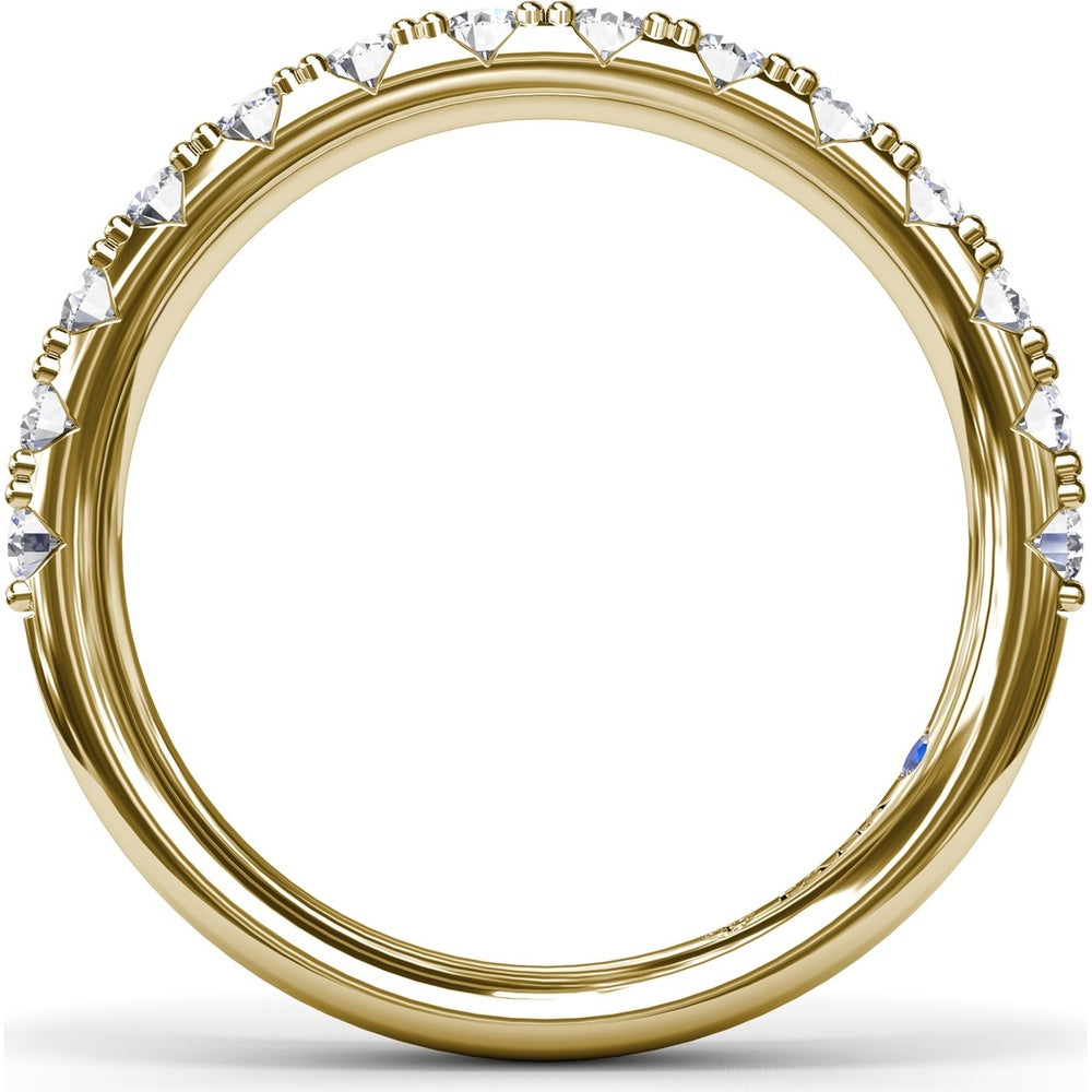Shared-Prong Set Round Diamond Wedding Band by Fana - 0.70 Carat Total Diamond Weight