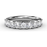 Shared-Prong Set Round Diamond Wedding Band by Fana - 1.16 Carat Total Diamond Weight