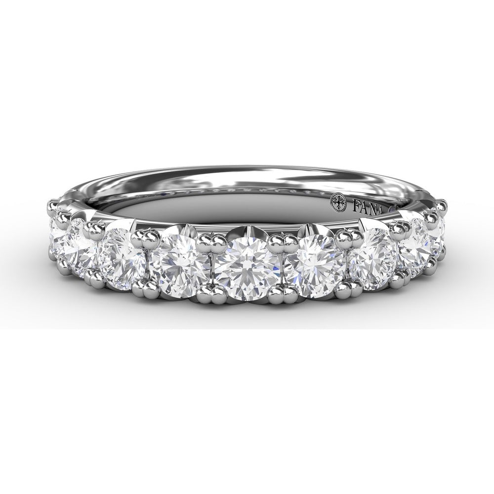 Shared-Prong Set Round Diamond Wedding Band by Fana - 1.16 Carat Total Diamond Weight