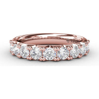 Shared-Prong Set Round Diamond Wedding Band by Fana - 1.16 Carat Total Diamond Weight