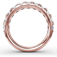 Shared-Prong Set Round Diamond Wedding Band by Fana - 1.16 Carat Total Diamond Weight