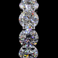 Silver Round Cut Lab Diamond Huggie Earrings - 3.07 Carat Total Weight, E-F Color VS1 Clarity with Prong Settings - Covaloro Fine Jewelry